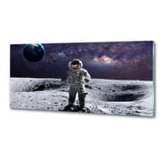 Wallmuralia Dekorační panel sklo Kosmonaut 125x50 cm