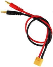YUNIQUE GREEN-CLEAN 2 kusy XT60 dobíjení 4mm banánkovou zástrčkou 14AWG silikonový kabel 30cm, barva žlutá červená černá