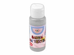 Kraftika 1ks stříbrná barva na textil 60 ml, barvy, fixy pomůcky