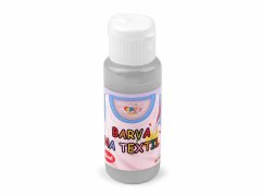 Kraftika 1ks stříbrná barva na textil 60 ml, barvy, fixy pomůcky