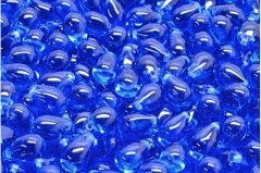 Kraftika 20 ks crystal royal blue teardrop české skleněné vločky 6mm