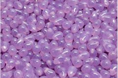 Kraftika 40 ks matte crystal shine lilac purple teardrop české