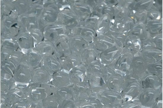 Kraftika 20 ks crystal clear teardrop české skleněné vločky 6mm x 9mm