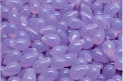 Kraftika 20 ks matte crystal shine lilac purple teardrop české