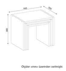 ASIR GROUP ASIR Sada konferenčních stolků ZARIEL bílá