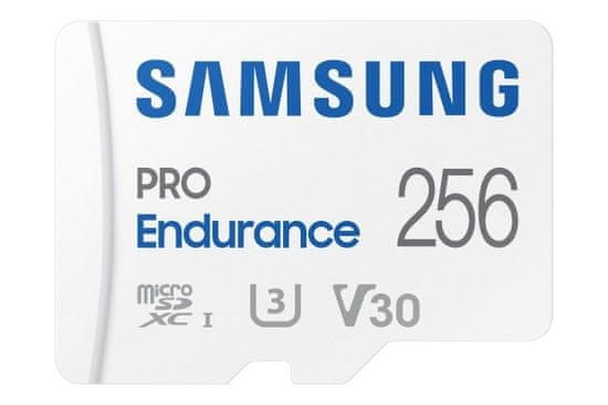 Samsung PRO Endurance/micro SDXC/256GB/100MBps/UHS-I U3 / Class 10/+ Adaptér