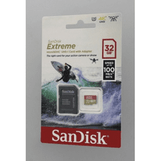 SanDisk Extreme microSDHC 32GB 100MB/s + adaptér