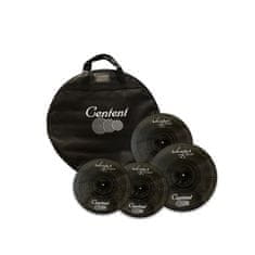 Centent Centent Black Silent Cymbal Set 14", 16", 18", 20", Bag