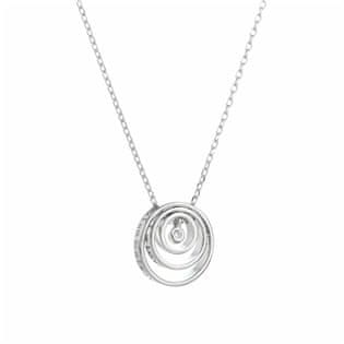 NUBIS Stříbrný náhrdelník s kroužky