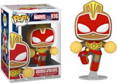 Funko POP Sběratelská figurka Marvel Holiday: Gingerbread Captain Marvel