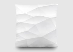 AG Design Dekorativní polštář Bílá 3D abstrakce , 45 x 45 cm, CN 3616