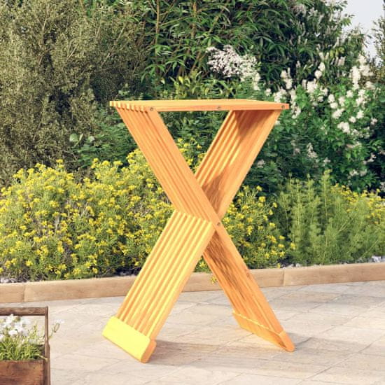 Greatstore Skládací stolička 40 x 32,5 x 70 cm masivní teakové dřevo