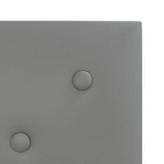 Greatstore Nástěnné panely 12 ks šedé 30 x 30 cm umělá kůže 1,08 m²
