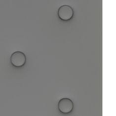 Greatstore Nástěnné panely 12 ks šedé 60 x 30 cm umělá kůže 2,16 m²