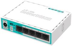 Mikrotik RouterBOARD RB750r2 hEX lite/ 850 MHz/ 64 MB RAM/ 5x LAN/ Router OS L4/ vč. plast. krytu a zdroje