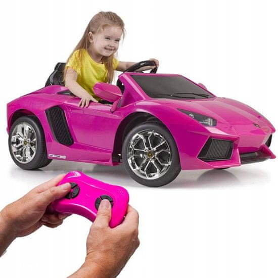 Feber Elektromobil Lamborghini Aventador Pink