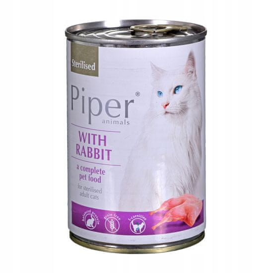 DOLINA NOTECI Piper Animals Sterilised s králíkem 400g