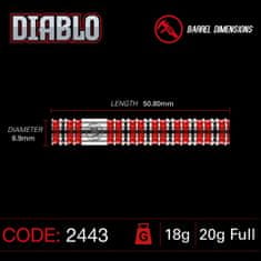 Winmau Šipky Diablo - Parallel - 20g