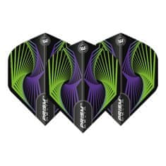 Winmau Letky Prism Delta - Spiral - Green & Blue W6915.242