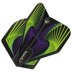 Winmau Letky Prism Delta - Spiral - Green & Blue W6915.242