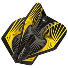 Winmau Letky Prism Delta - Spiral - Yellow & Grey W6915.241