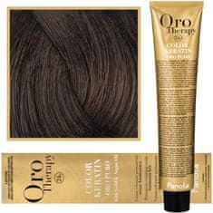 Fanola Oro Therapy Color Keratin Oro Puro 100ml barva na vlasy bez amoniaku 4.0