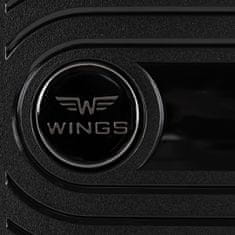 Wings Střední kufr Wings M, 100% polypropylen, černý