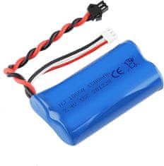 YUNIQUE GREEN-CLEAN 1 kus 1500mAh 7.4V 2S Lipo baterie pro U12A S033G Q1 H101 s konektorem SM-2P pro RC hračky Boat Car Drone