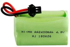 YUNIQUE GREEN-CLEAN 1 kus 4.8V AA baterie, 2400mAh dobíjecí Ni-MH baterie, SM 2P konektor pro HY800 F1 F3 RC lodní RC sběrnice s SM 2P USB nabíjecí kabel