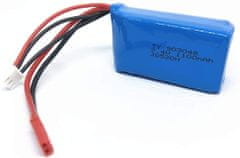 YUNIQUE GREEN-CLEAN 1 ks dobíjecí Lipo baterie (7.4V 1100mAh) pro auto drone wltoys A949 A959 A969 A979 V912 V913 V262 L959 T23 T55 F45