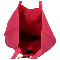 Paolo Bags Velká prostorná shopper taška Santee, tmavě růžová
