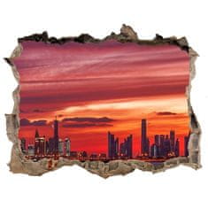 Wallmuralia Fototapeta díra na zeď 3D Západ slunce Dubaj 95x64 cm