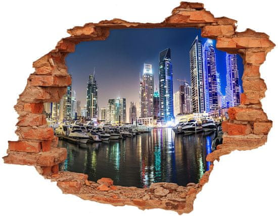 Wallmuralia Fototapeta díra na zeď 3D Dubaj noc