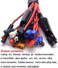 YUNIQUE GREEN-CLEAN 19-v-1 banánová zástrčka rc lipo nabíječka adaptér kabel imax / b6 / b6ac / trx / jst / futaba / t-plug / XT60 / EC3 / EC5 / hxT4mm / tamiya / traxxas pro rc auto DJI 