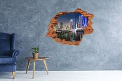 Wallmuralia Fototapeta díra na zeď 3D Dubaj noc 120x93 cm