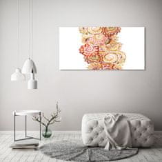 Wallmuralia Foto obraz fotografie na skle Ornamenty 125x50 cm 4 úchytky