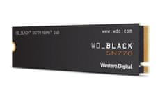 WD BLACK SSD NVMe 1TB PCIe SN 770, Gen4 8 Gb/s, (R:5150, W:4900MB/s)