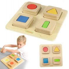 Masterkidz Masterkidz Sensory Sorter Dřevěné tvary a