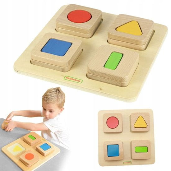 Masterkidz Masterkidz Sensory Sorter Dřevěné tvary a