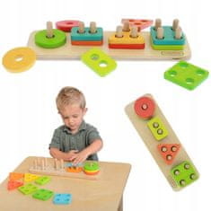 Masterkidz Masterkidz Wooden Shape Sorter Colorful Klo