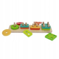 Masterkidz Masterkidz Wooden Shape Sorter Colorful Klo