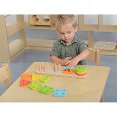 Masterkidz Masterkidz Wooden Shape Sorter Colorful Klo