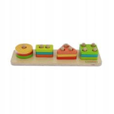 Masterkidz Masterkidz Wooden Shape Sorter Colorful Klo