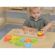 Masterkidz Masterkidz Wooden Shape Sorter Colorful Klo