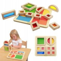 Masterkidz Rainbow Block Set Podívejte se Na Svět V M Barvách