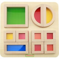 Masterkidz Rainbow Block Set Podívejte se Na Svět V M Barvách