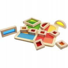 Masterkidz Rainbow Block Set Podívejte se Na Svět V M Barvách