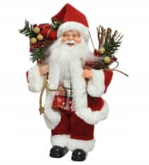 Kaemingk Vánoční figurka Santa Clause červená 30 cm