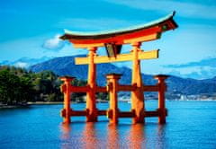 Blue Bird Puzzle The torii of Itsukushima Shrine 1500 dílků