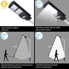 Bezdoteku LEDSolar veřejně osvětlení pouliční lampa 20W, se senzorem, bezdrátové, iPRO, studená barva
